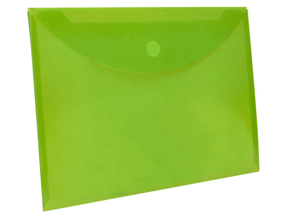 BOLSA PORTA DOCUMENTOS LIDERPAPEL DIN A4 VERDE