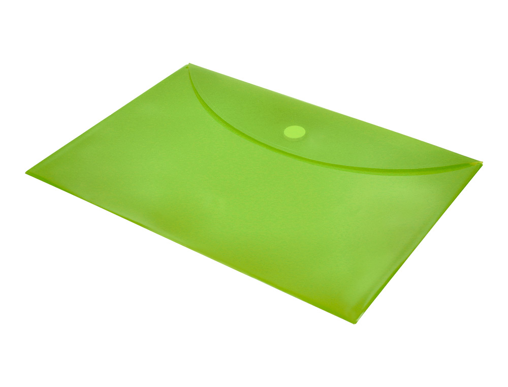 BOLSA PORTA DOCUMENTOS LIDERPAPEL DIN A4 VERDE
