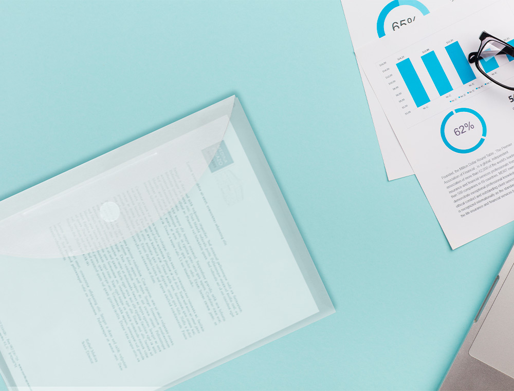 BOLSA PORTA DOCUMENTOS LIDERPAPEL DIN A4 CRISTAL