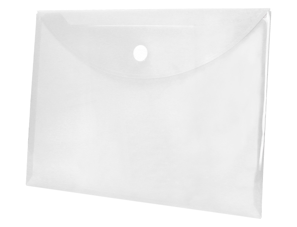 BOLSA PORTA DOCUMENTOS LIDERPAPEL DIN A4 CRISTAL