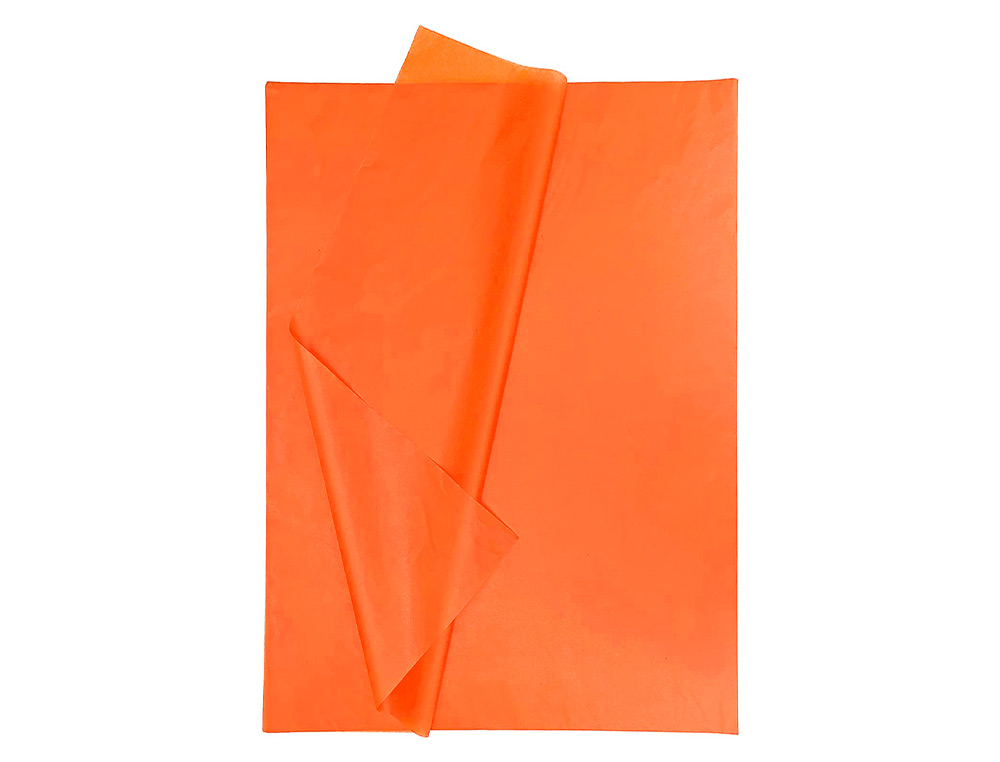 PAPEL SEDA LIDERPAPEL 52 X 76 CM 18 GR LARANJA