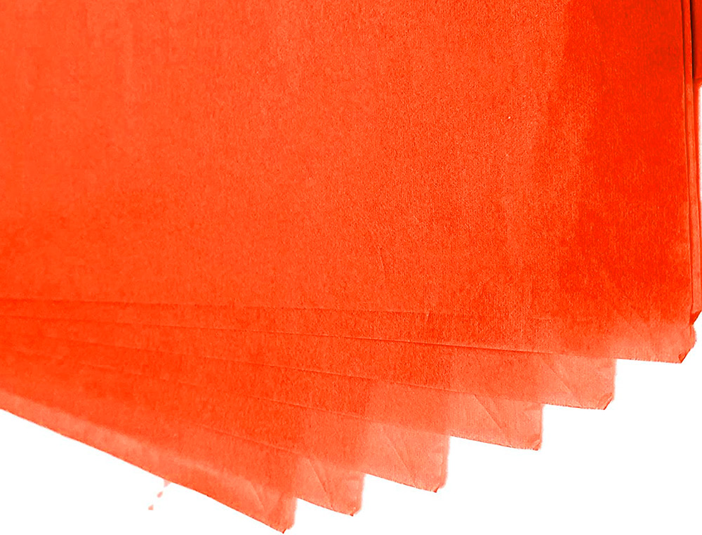PAPEL SEDA LIDERPAPEL 52 X 76 CM 18 GR LARANJA