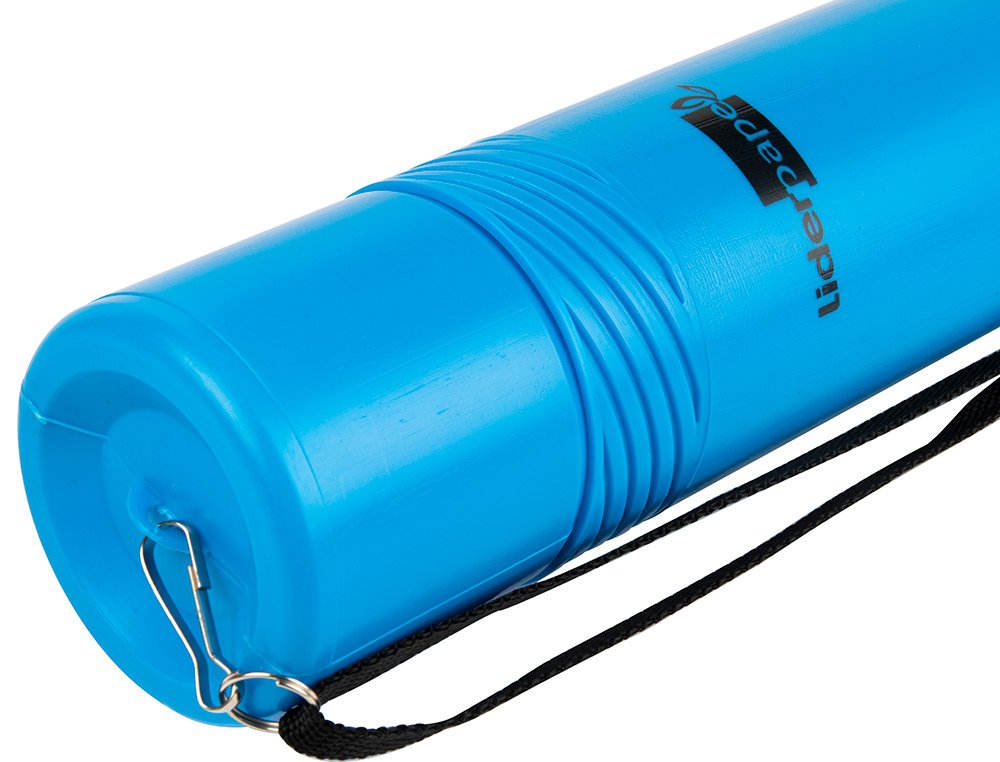 TUBO PORTA DESENHOS EXTENSIVEL 80 CM AZUL