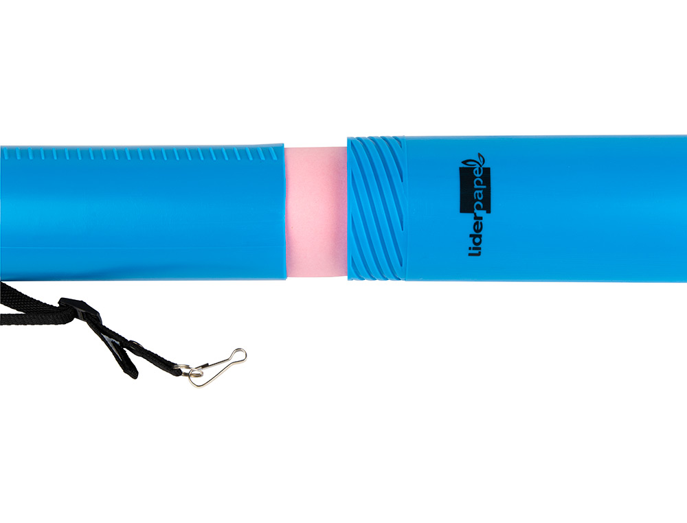 TUBO PORTA DESENHOS EXTENSIVEL 80 CM AZUL