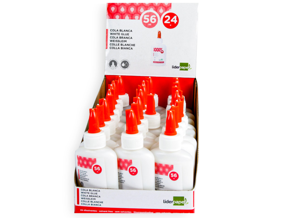 COLA BRANCA ESCOLAR LIDERPAPEL 56 ML