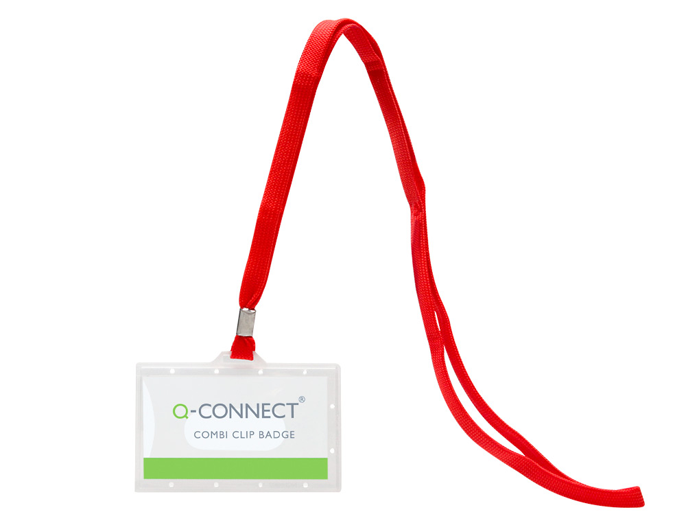 IDENTIFICADOR Q-CONNECT PARA PENDURAR AO PESCOCO 94 X 60 MM