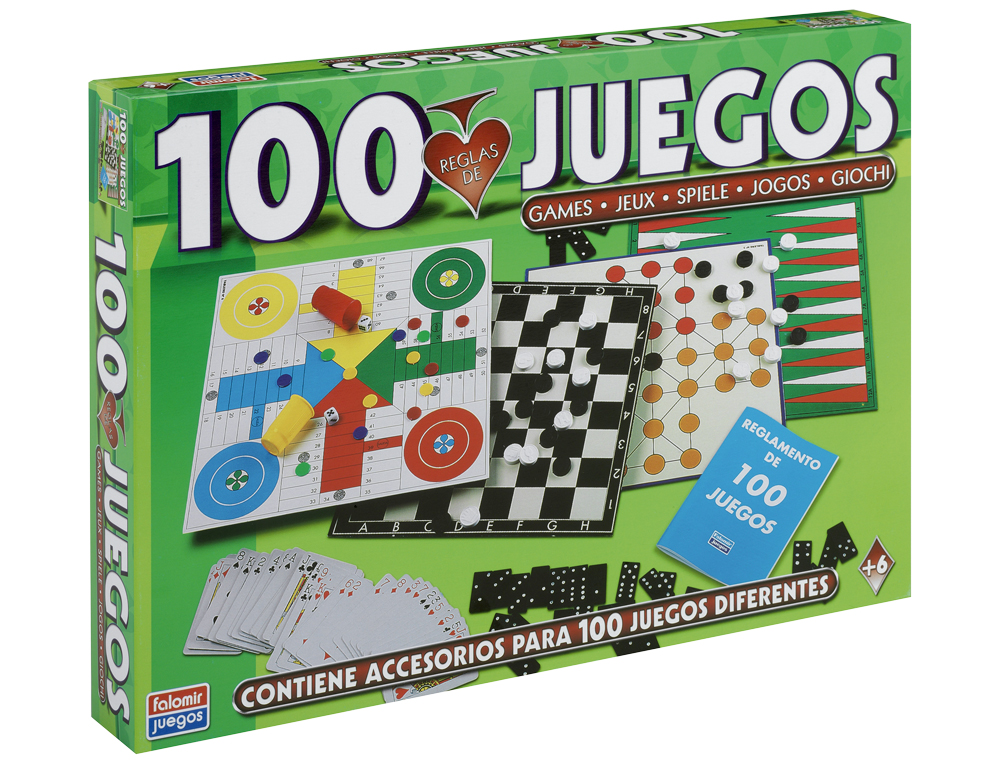 JOGO DE MESA FALOMIR -100 JOGOS REUNIDOS
