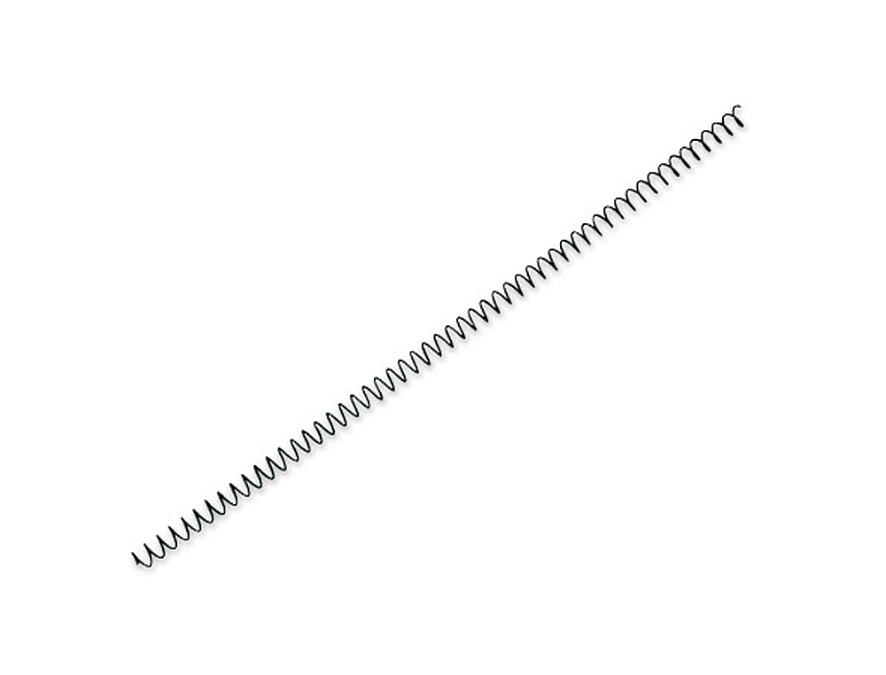 ESPIRAL METALICO YOSAN PRETO PASSO 64 5:1 6 MM CALIBRE 1,00MM