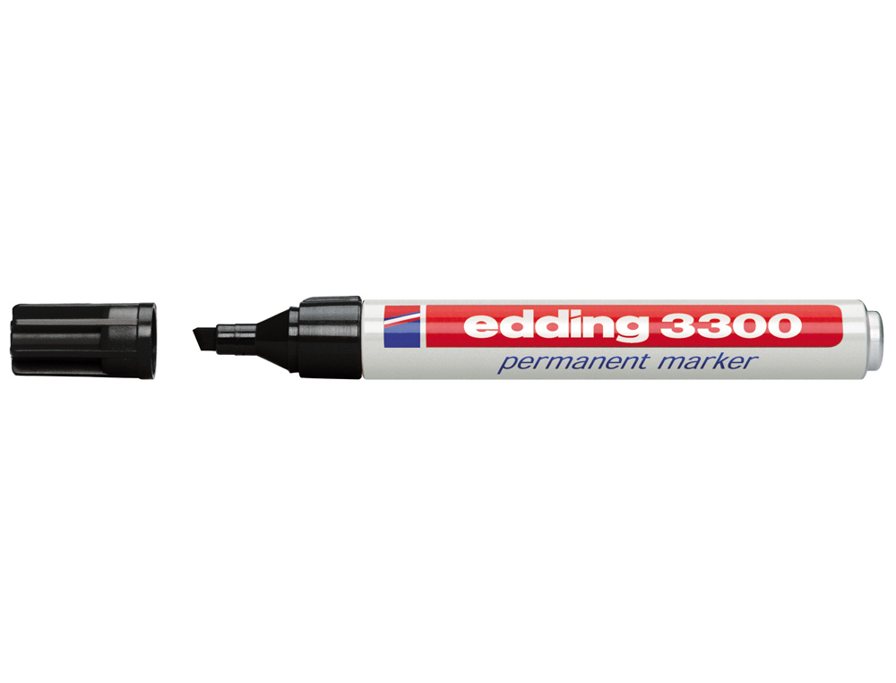 MARCADOR EDDING 3300 N.1 PRETO - PONTA BISELADA