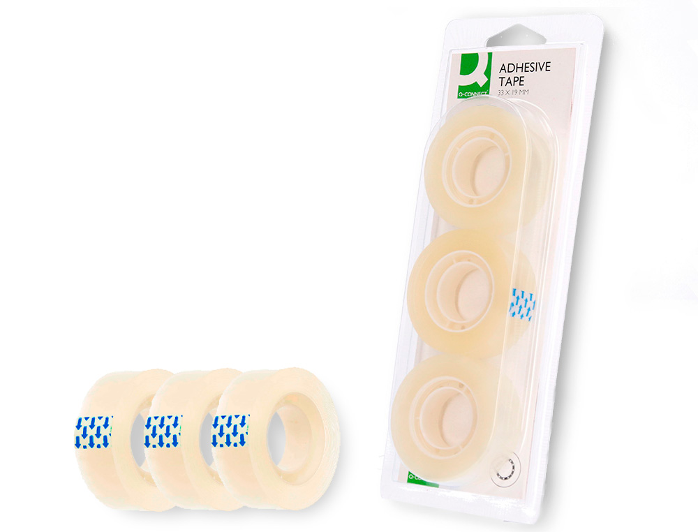 FITA ADESIVA Q-CONNECT 33 MT X19 MM - BLISTER 3
