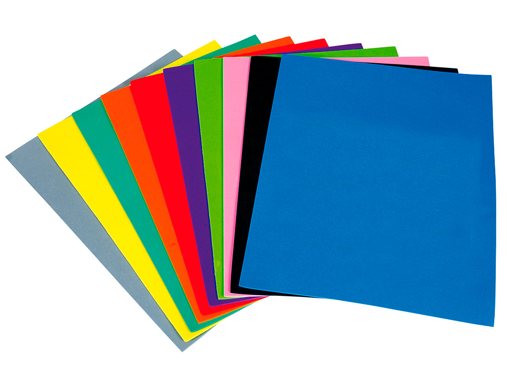 GOMA EVA LIDERPAPEL 50X70 CM 60GR 1,5 MM ESPESSURA PRETO