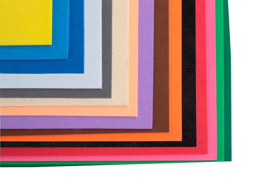 GOMA EVA LIDERPAPEL 50X70 CM 60GR 1,5 MM ESPESSURA PRETO