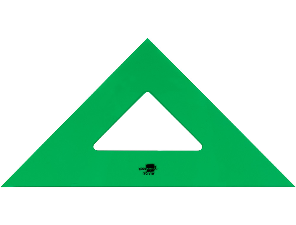 ESQUADRO LIDERPAPEL 32 CM PLASTICO VERDE