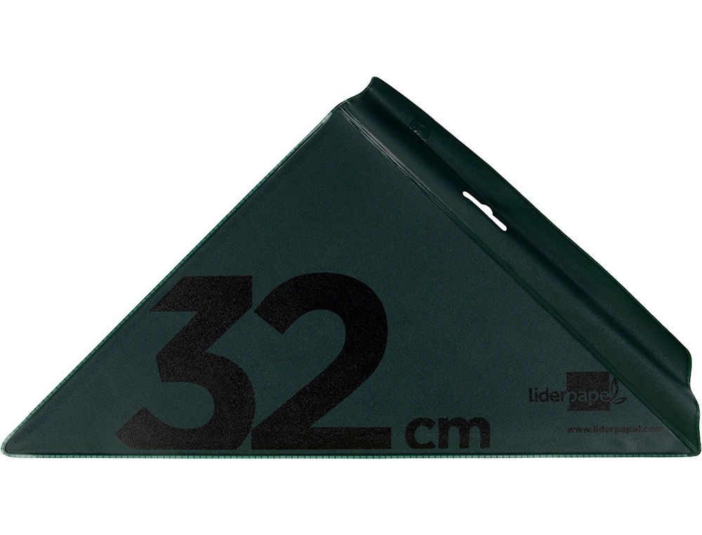 ESQUADRO LIDERPAPEL 32 CM PLASTICO VERDE