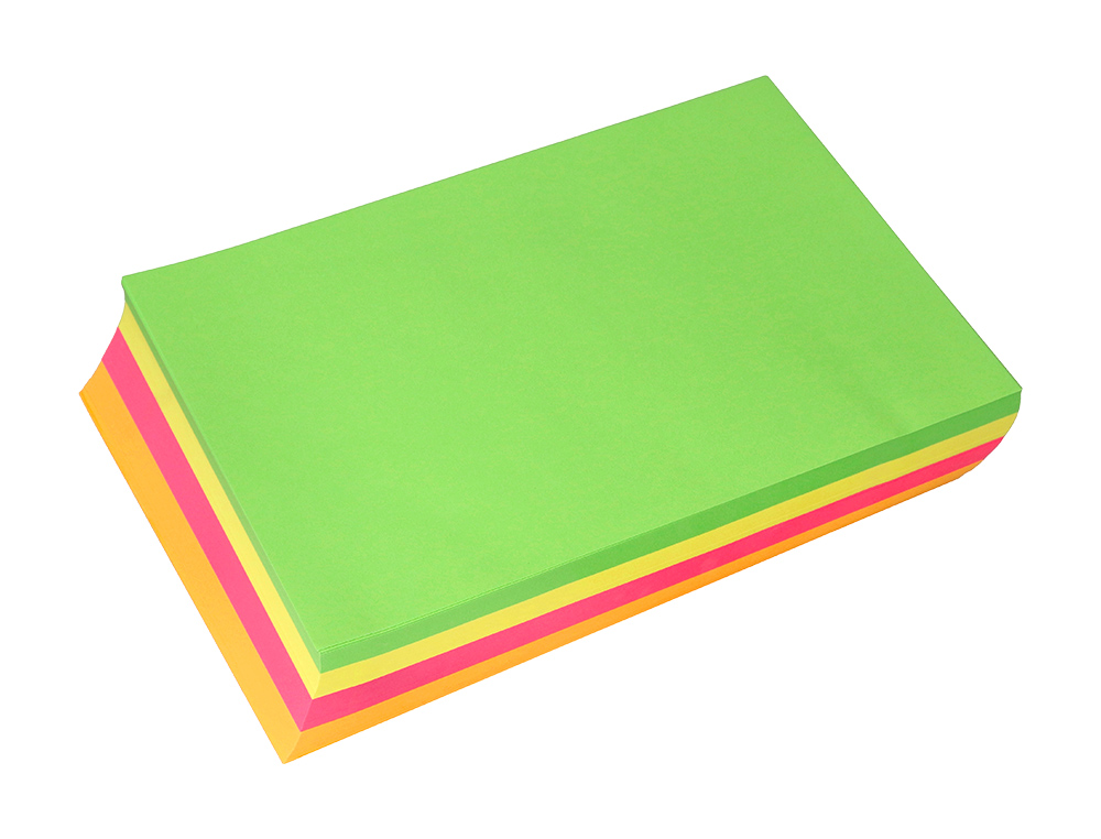 PAPEL DE COR LIDERPAPEL DIN A4 75 GR QUATRO CORES NEON SORTIDAS EMBALAGEM DE 500 FOLHAS