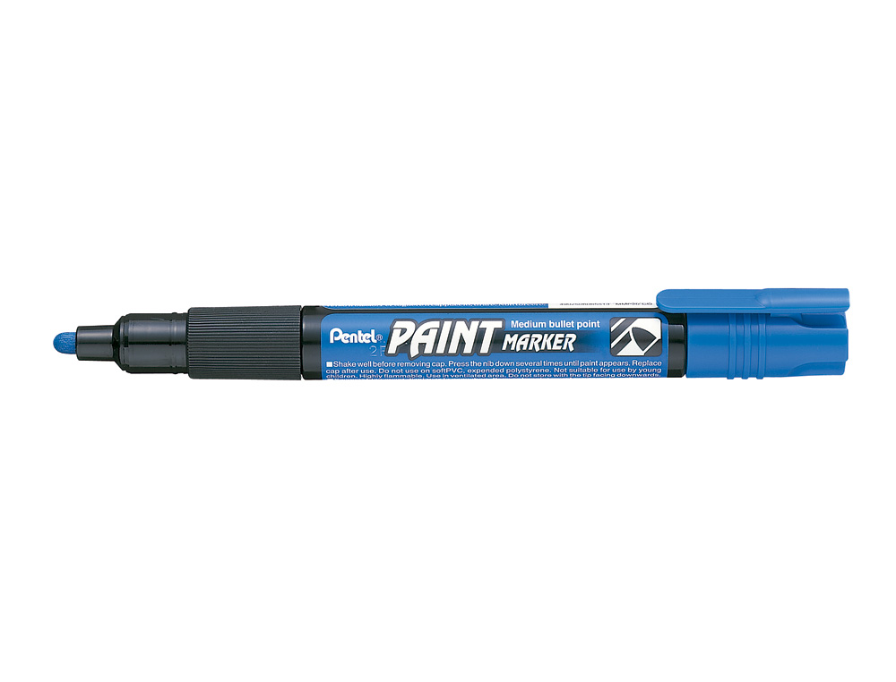 MARCADOR PENTEL MMP20 PAINT VIDRO E PLASTICO AZUL