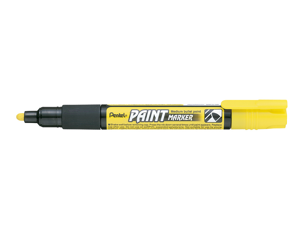 MARCADOR PENTEL MMP20 PAINT VIDRO E PLASTICO AMARELO