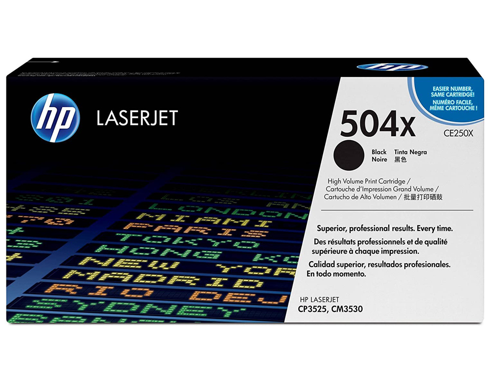 TONER HP LASERJET COR CP3525 PRETO 10.500 PAG