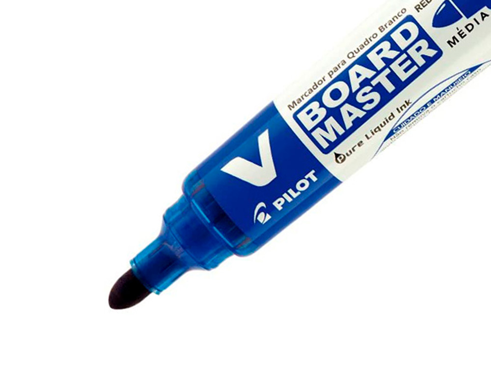 MARCADOR PILOT V BOARD MASTER PARA QUADRO BRANCO AZUL TINTA LIQUIDA TRACO 2,3MM