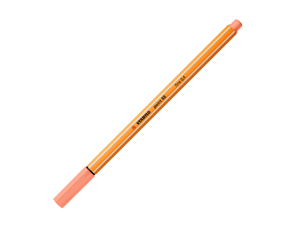 MARCADOR STABILO PONTA DE FIBRA POINT 88 ALBARICOQUE 0,4 MM