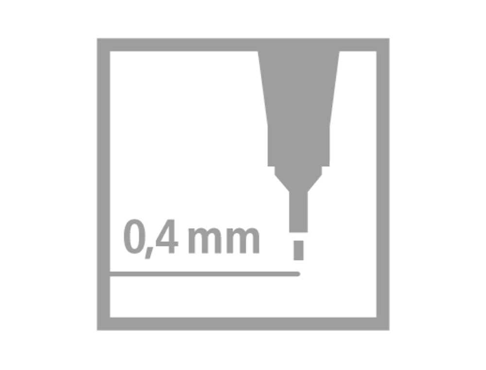 MARCADOR STABILO PONTA DE FIBRA POINT 88 ALBARICOQUE 0,4 MM