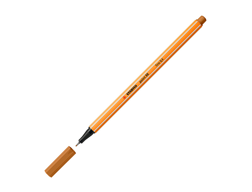 MARCADOR STABILO PONTA DE FIBRA POINT 88 OCRE ESCURO 0,4 MM