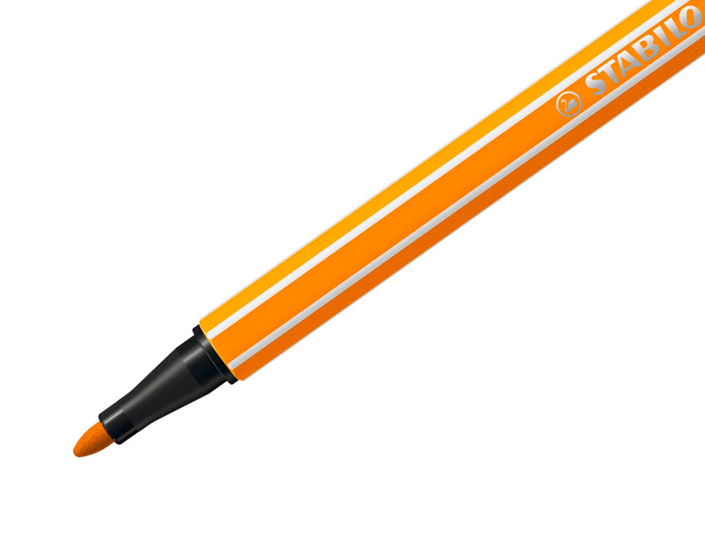 MARCADOR STABILO AGUARELAVEL PEN 68 LARANJA 1 MM