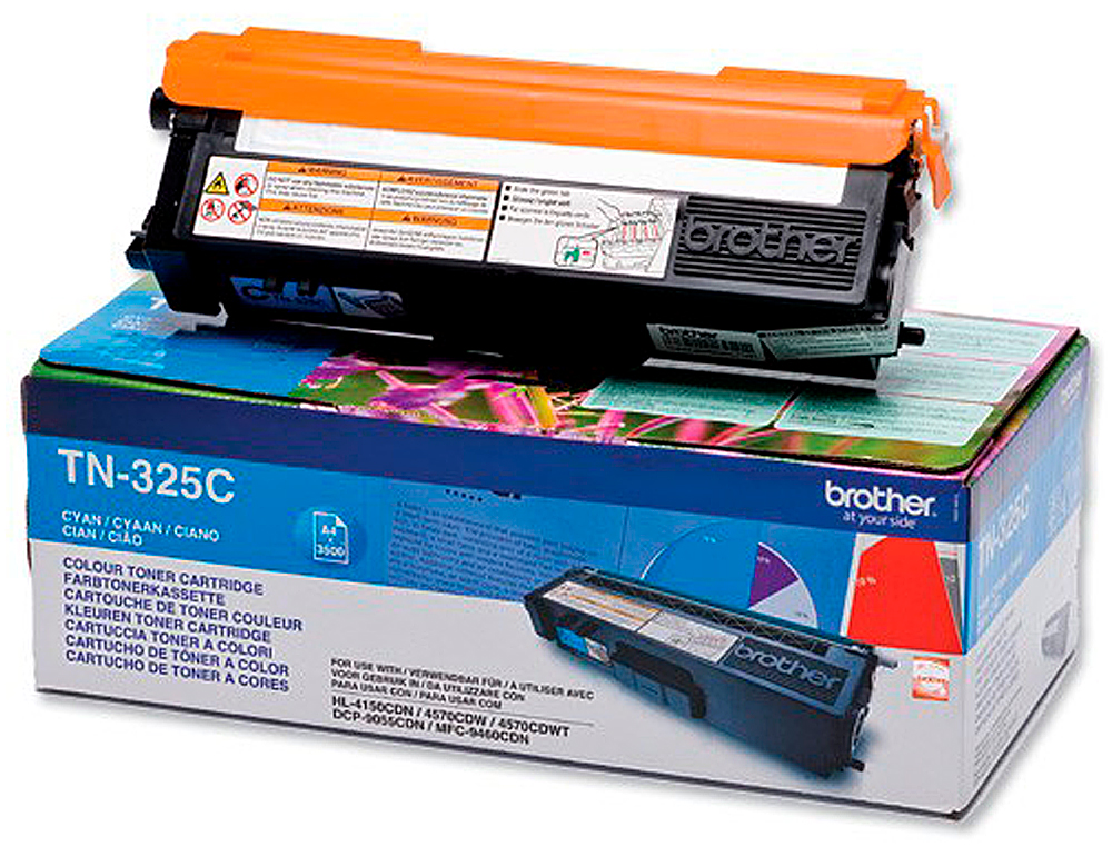 TONER BROTHER TN-325C CIAN -3.500PAG HL-4140CN HL-4150CDN HL-4570CDW DCP-9055CDN DCP-9270CDW