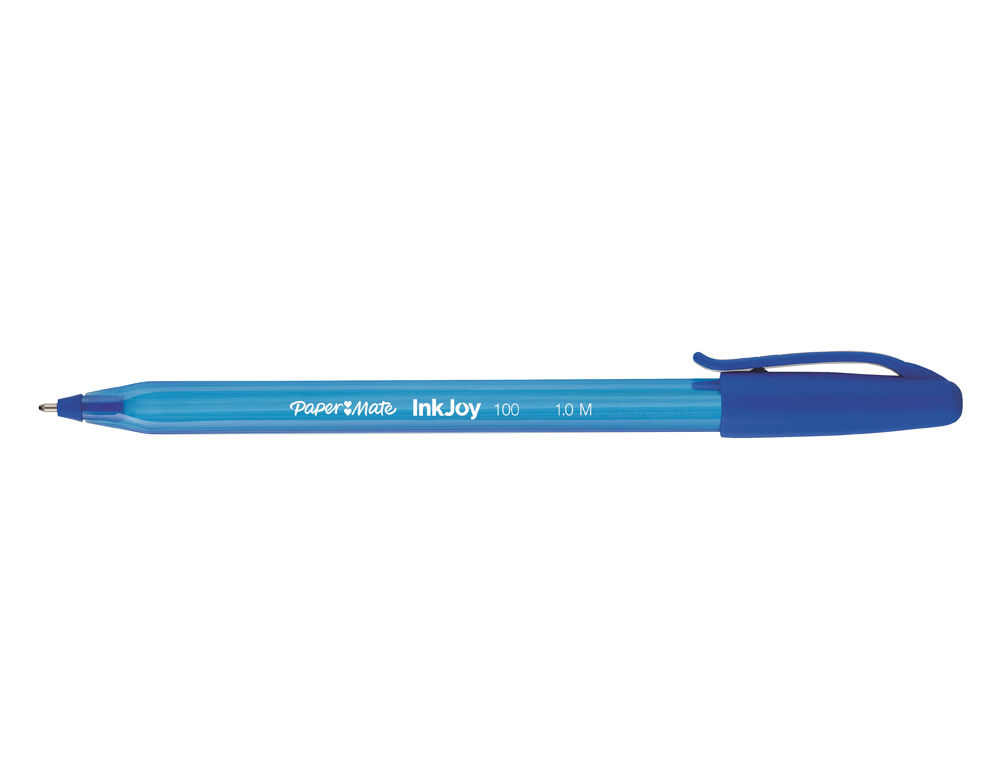 ESFEROGRAFICA PAPER MATE INKJOY 100 PONTA MEDIA TRAZO 1 MM AZUL