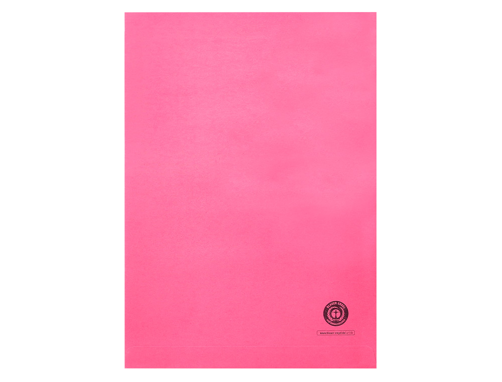 CLASSIFICADOR Q-CONNECT EM CARTOLINA DIN A4 ROSA COM JANELA TRANSPARENTE 120 GR
