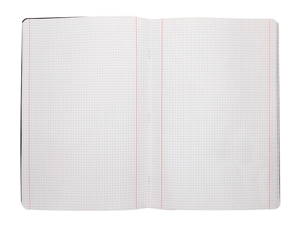 CADERNO AGRAFADO LIDERPAPEL CAPA PRETA DIN A4 80 F QUADRICULA 5MM 60GR