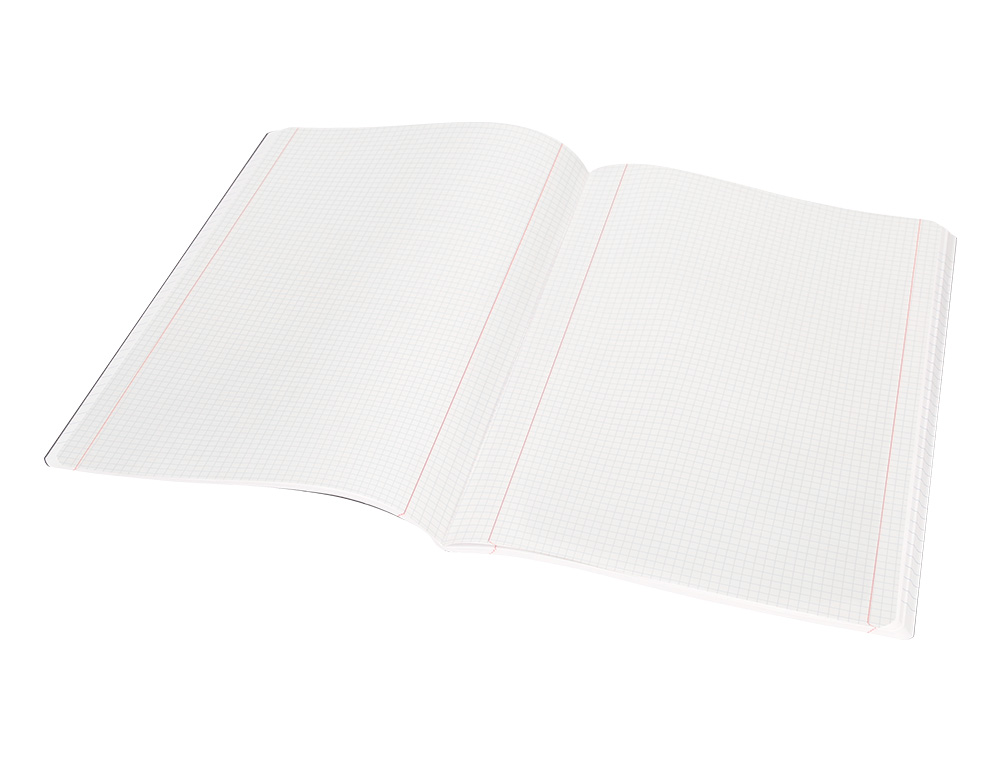 CADERNO AGRAFADO LIDERPAPEL CAPA PRETA DIN A4 80 F QUADRICULA 5MM 60GR