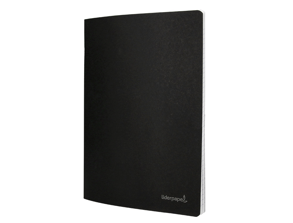 CADERNO AGRAFADO LIDERPAPEL CAPA PRETA DIN A5 80 F QUADRICULA 5MM 60GR