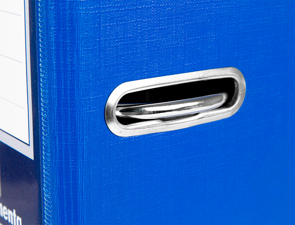 MODULO LIDERPAPEL 2 PASTAS FOLIO 2 ANEIS MECANISMO DE ALAVANCA 75MM AZUL