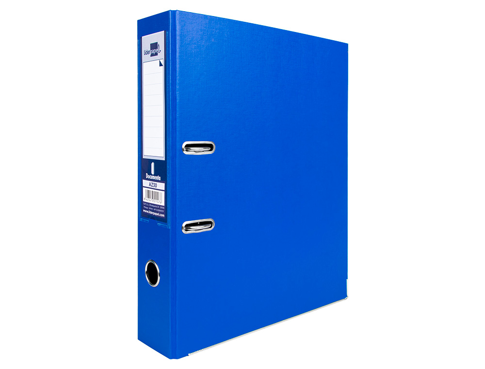 MODULO LIDERPAPEL 2 PASTAS FOLIO 2 ANEIS MECANISMO DE ALAVANCA 75MM AZUL