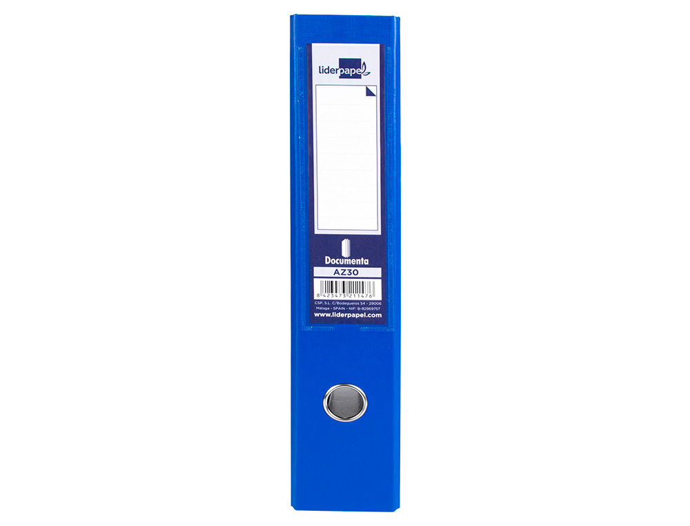 MODULO LIDERPAPEL 2 PASTAS FOLIO 2 ANEIS MECANISMO DE ALAVANCA 75MM AZUL