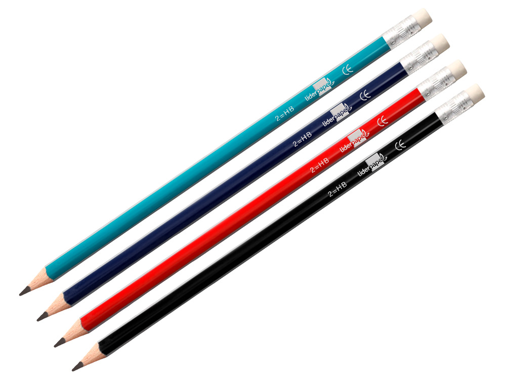 LAPIS DE GRAFITE COM BORRACHA TRIANGULAR HB