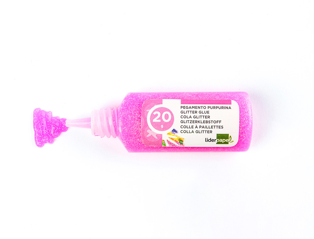 COLA PURPURINA LIDERPAPEL FANTASIA CORES METALICAS PASTEL FRASCO DE 20 GR