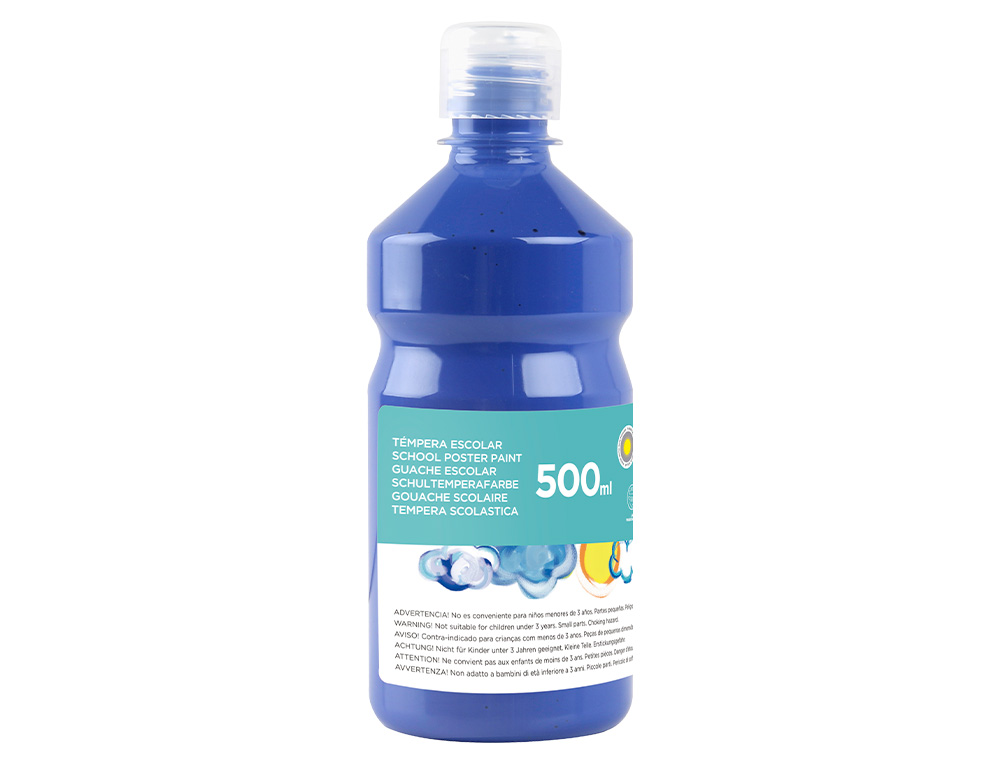 GUACHE ESCOLAR LIDERPAPEL 500 ML AZUL MARINHO
