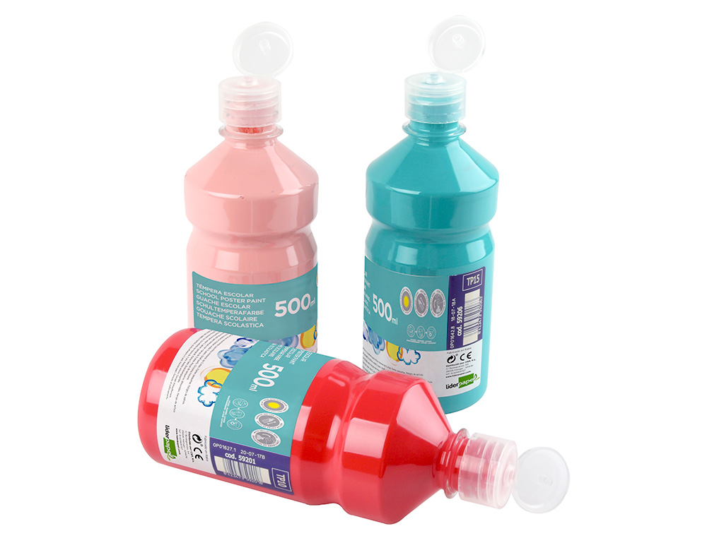 GUACHE ESCOLAR LIDERPAPEL 500 ML CASTANHO