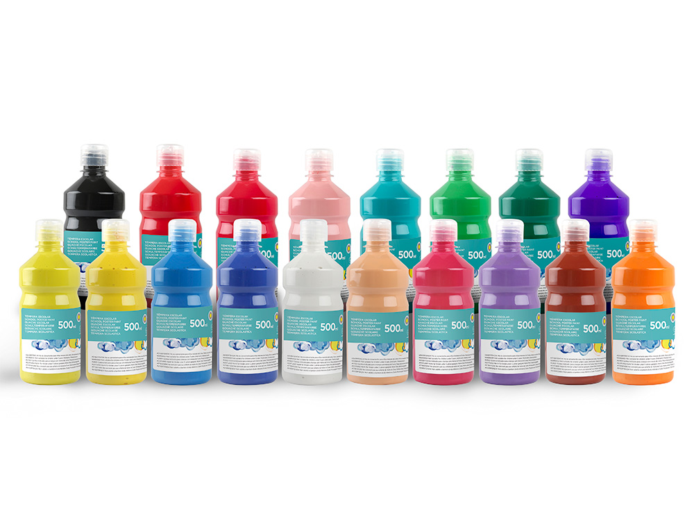 GUACHE ESCOLAR LIDERPAPEL 500 ML PRETO