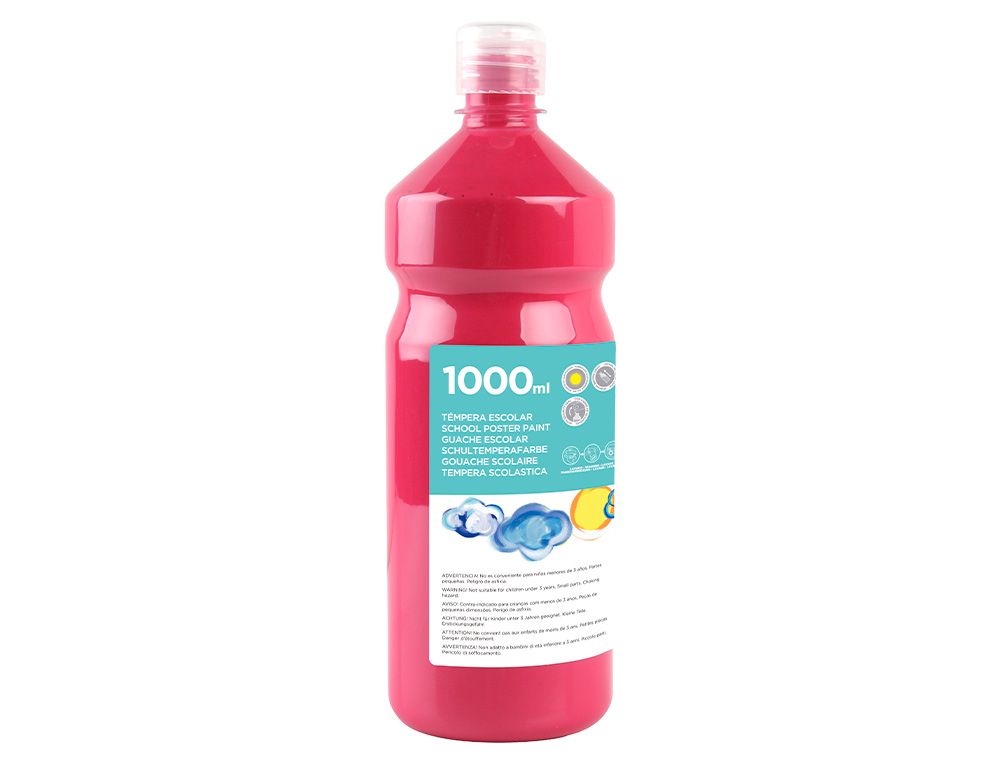 GUACHE ESCOLAR LIDERPAPEL 1000 ML MAGENTA