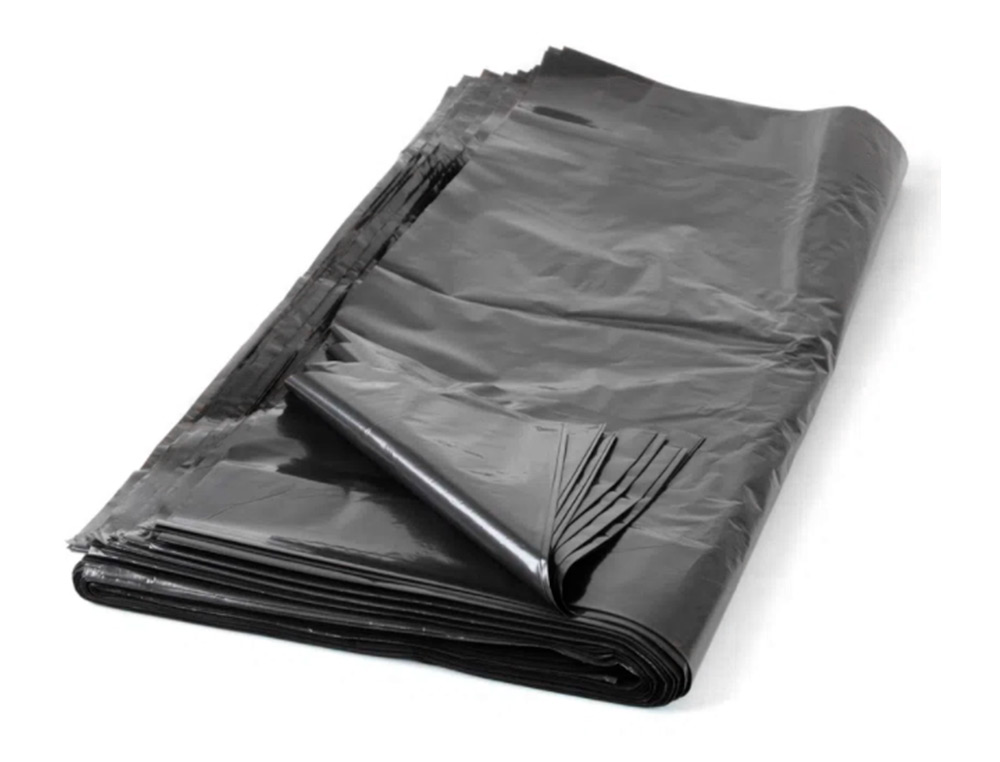 SACO DE LIXO INDUSTRIAL BISNAGA PRETA 85X105CM GALGA 120 ROLO DE 10 UNIDADES