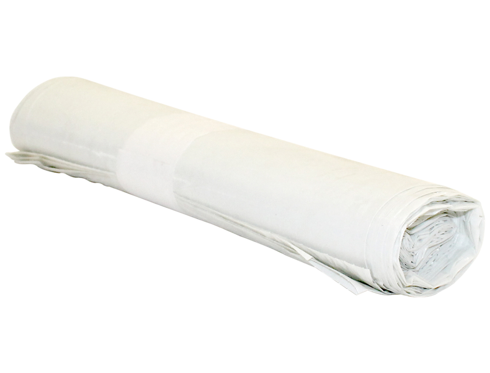 SACO DE LIXO INDUSTRIAL BRANCO 85X105CM GALGA 110 ROLO DE 10 UNIDADES