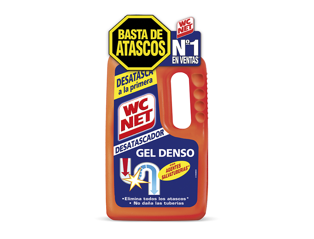 DESENTUPIDOR DE TUBOS GEL WC NET ENERGY GARRAFA DE 1 L