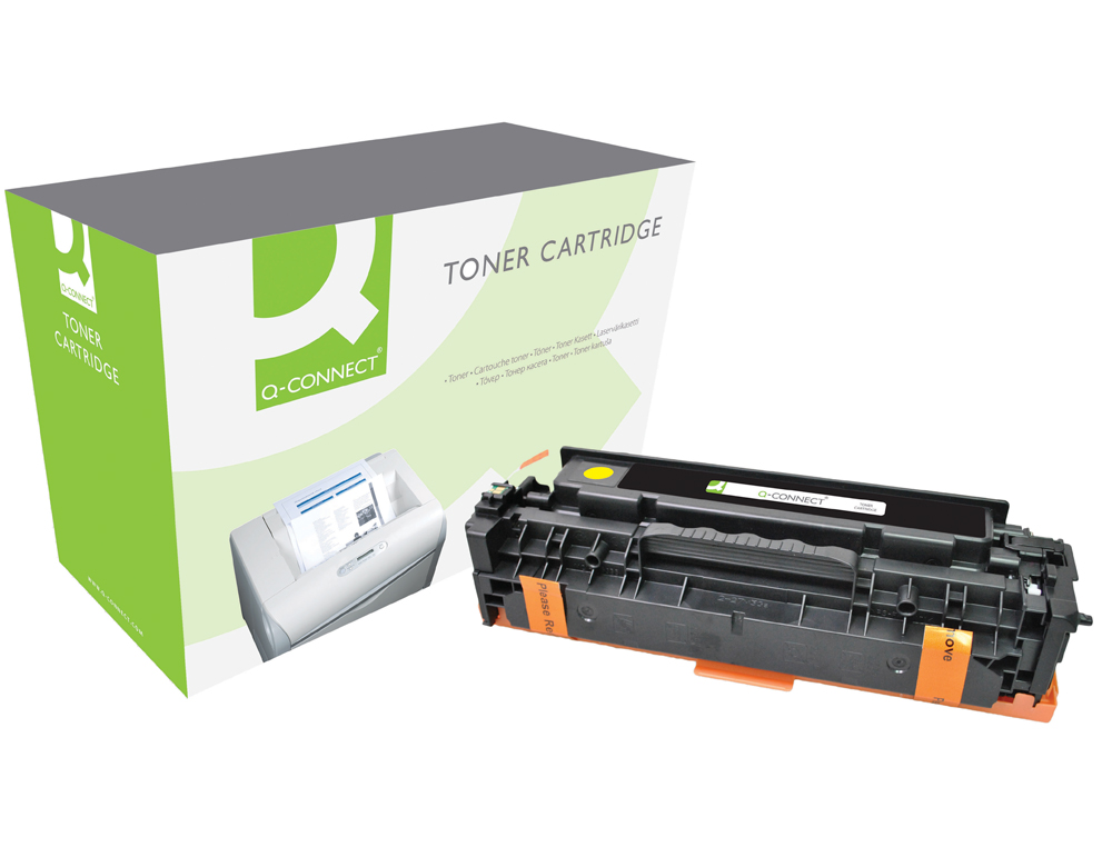 TONER Q-CONNECT COMPATIVEL HP CE412A COR LASERJET M351A / 451DN / 451DW / 451NW / 375NW / 475DN / 475DW AMARELO 2.600 PA