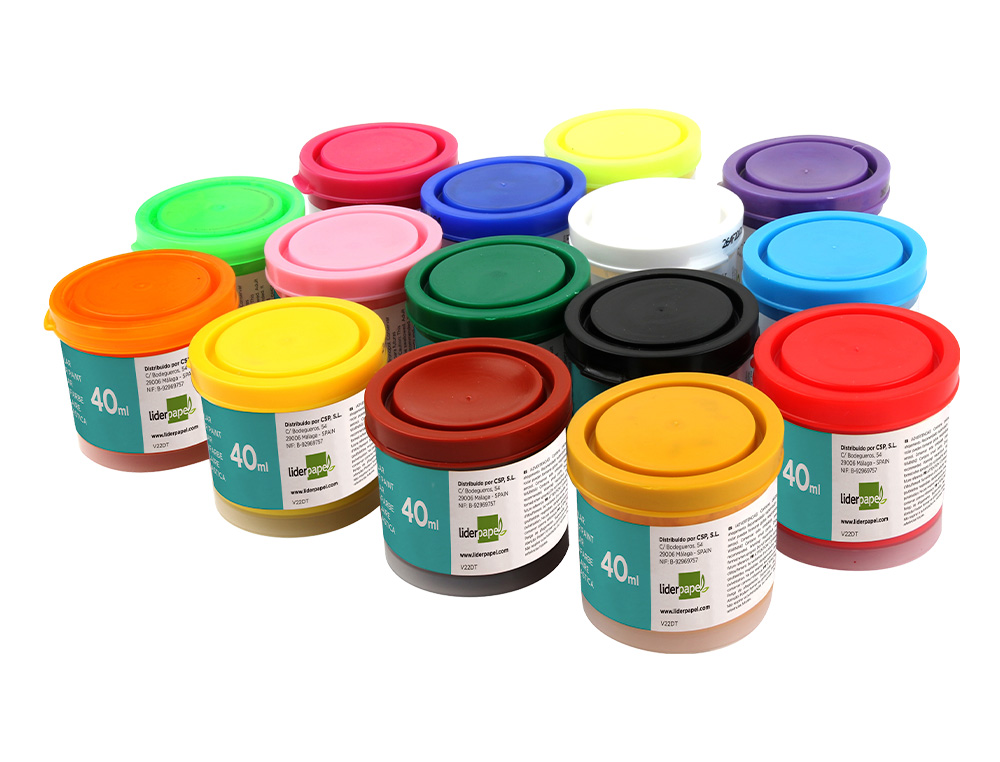 GUACHE LIDERPAPEL ESCOLAR 40 ML BRANCO