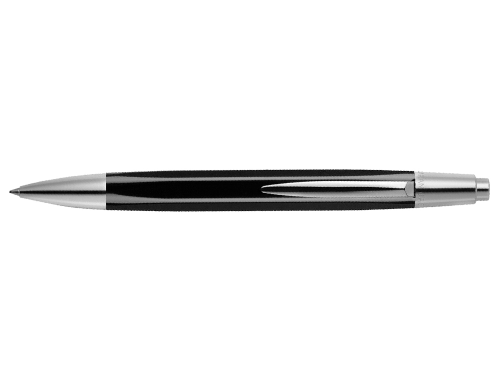 ESFEROGRAFICA CARAN D'ACHE ALCHEMIX CORPO LACADO PRETO ADORNOS CROMADOS BRILHANTE COM ESTOJO PONTA MEDIA