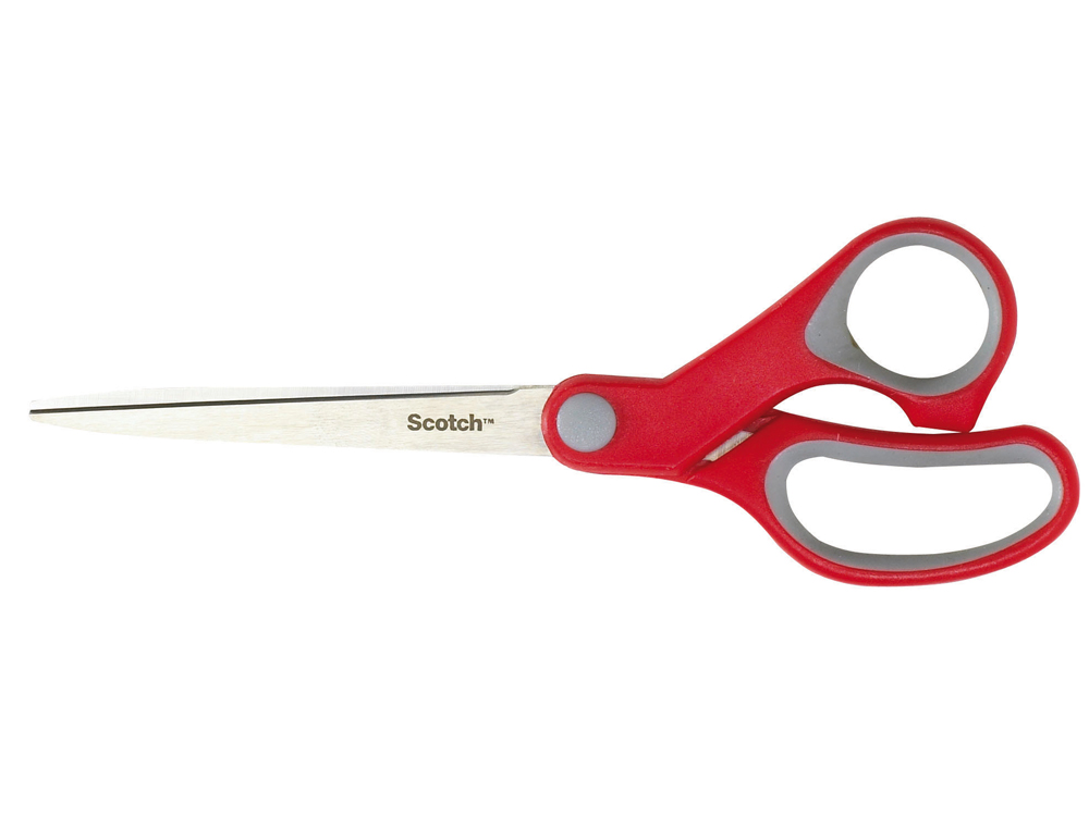 TESOURA PARA ESCRITORIO SCOTCH CONFORT 18 CM DE ACO INOXIDAVEL CABO ERGONOMICO AMBIDESTROS