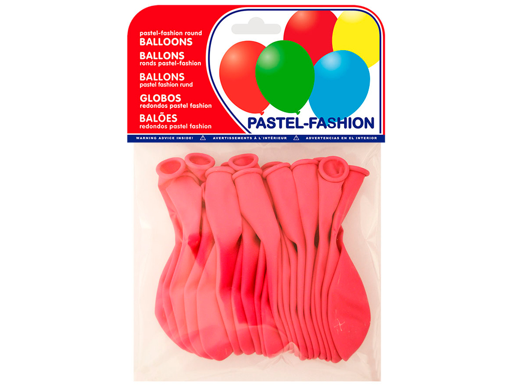 BALOES PASTEL FUCSIA BOLSA DE 20 UNIDADES
